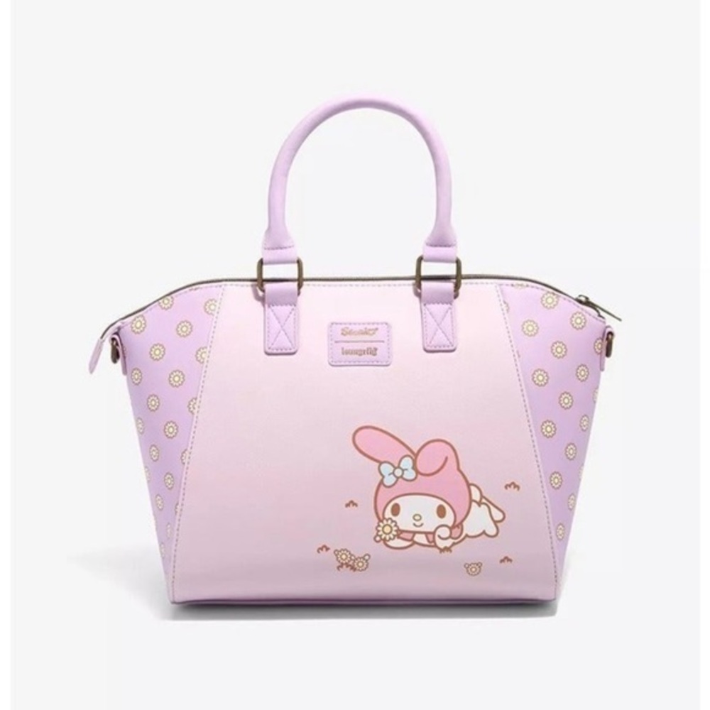 Loungefly Pink My Melody Daisy Satchel Tote